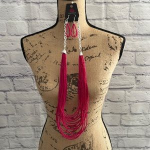 Fuchsia Paparazzi Sea-bead Necklace